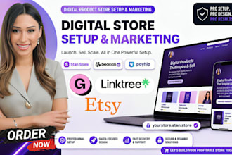 stan store setup, beacon ai, payhip, digital products stan store marketing