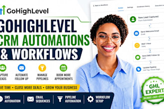 set up gohighlevel CRM, lead follow up automation and workflows