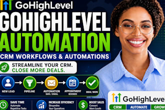 build gohighlevel CRM workflows sales funnel asana workflow and automations