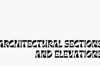 draw professional architectural sections and elevations