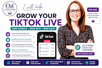 help grow your audience, increase gifts and promote products on tiktok live