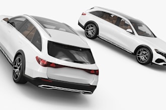 create photorealistic 3d car models ready for render, animation, or games