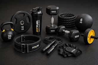 design custom fitness branding, supplement packaging and workout product design