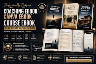 design coaching ebook canva, canva ebook, course ebook canva, real estate ebook
