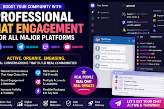 chat engage in your discord server discord chat discord chatter telegram twitch