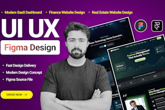 modern saas dashboard and finance website UI UX design