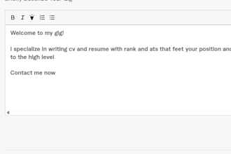 write your resume or cv