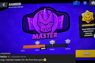help you to reach masters in brawl stars and push in ranked