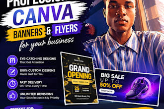 design modern banners and flyers using canva