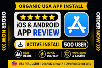 provide real IOS review 24 applestore rating review app install, app promo video