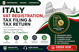 do italy vat registration, tax filing and italian tax return