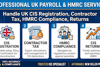 handle UK cis registration, contractor tax, hmrc compliance, returns