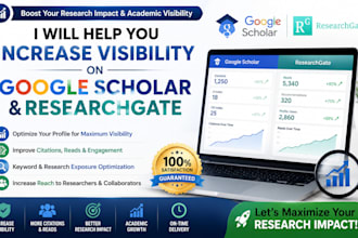 help you increase visibility on google scholar and researchgate