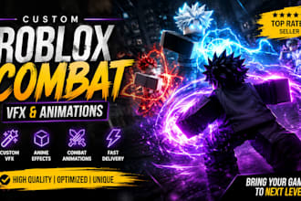 create custom roblox combat vfx and animations for your game