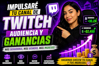 ayuda a hacer crecer tu audiencia en twitch y kick rápidamente