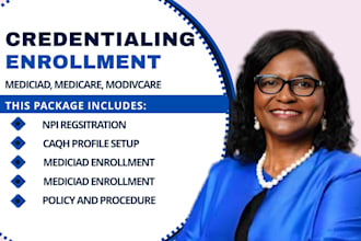 do medical credentialing, caqh, npi, medicare and medicaid provider enrollment