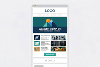 design editable email template and newsletter