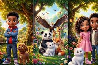 create book illustration children story book picture book kids book  3d design