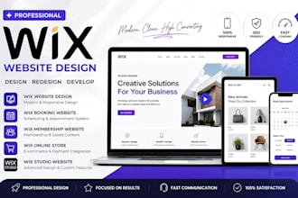 wix website redesign wix booking website wix studio website wix membership site