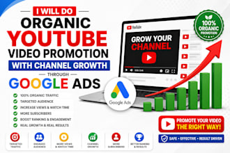 do organic youtube video promotion with channel growth