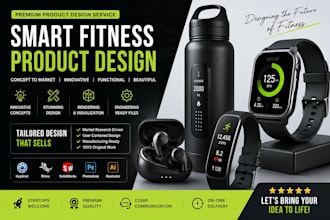 create innovative smart fitness wearable and lifestyle product designs