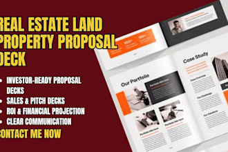 design real estate land property proposal deck, company executive summary slides