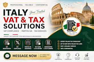 help with italy vat, vat compliance and partita iva tax services