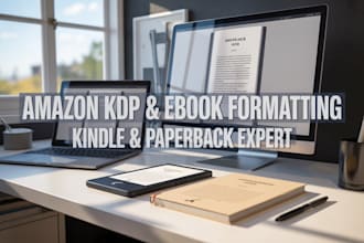 format your book for KDP, ingramspark, barnes and nobles, and lulu