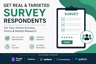 provide targeted online survey respondents for market research and questionnaire