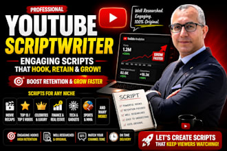 be your professional youtube video scriptwriter