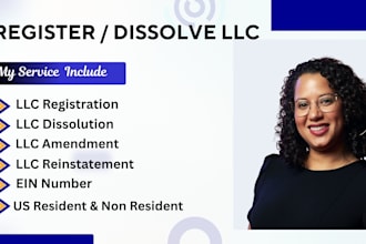 llc amendment, llc dissolution, llc reinstatement, llc address change, close ein