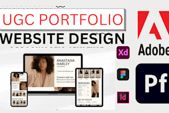 design adobe personal ugc portfolio website ux ui website redesign