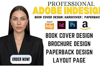 design brochure, book cover design, hardcover, book cover in adobe indesign