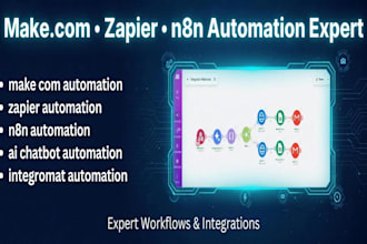 fix make com automation, zapier, n8n, integromat automation, and ai chatbot