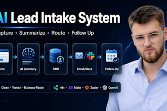 build ai lead intake automation with CRM and email follow up