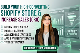 design a high converting shopify website with cro