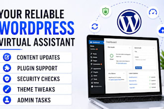 be your wordpress virtual assistant for admin updates and support