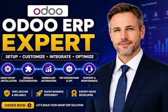 do odoo setup, odoo erp customization, odoo installation as odoo developer