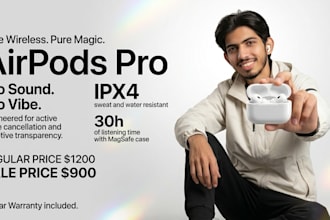 design premium product promotional graphics for your brand