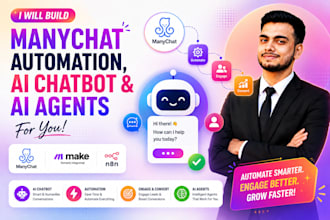 build manychat automation, ai chatbot, and ai agents for you