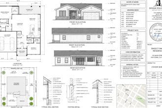 permit drawings house plan blueprints building permit pe stamp for approval