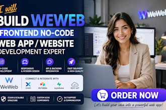 build weweb frontend no code web app website development expert