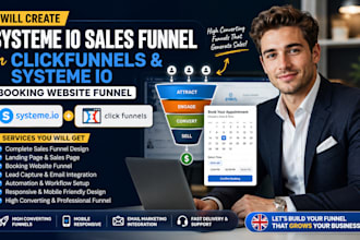 create systeme io sales funnel in clickfunnel systeme io booking website funnel