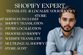 professionally translate, localize and proofread your shopify store