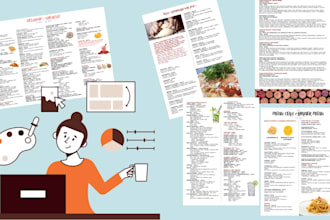 take your old menu and turn it into a modern, polished one
