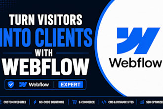 design a responsive webflow website with cms and SEO setup, webflow automation