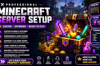 setup your minecraft server with plugins, config and maps