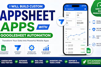 build custom appsheet apps with googlesheet automation