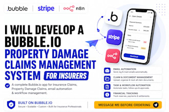do a bubble io insurance claims management, bubble io app with email automation