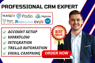 automate hubspot highrise crm amocrm integrate bigin crm thrgv leadsquared podio